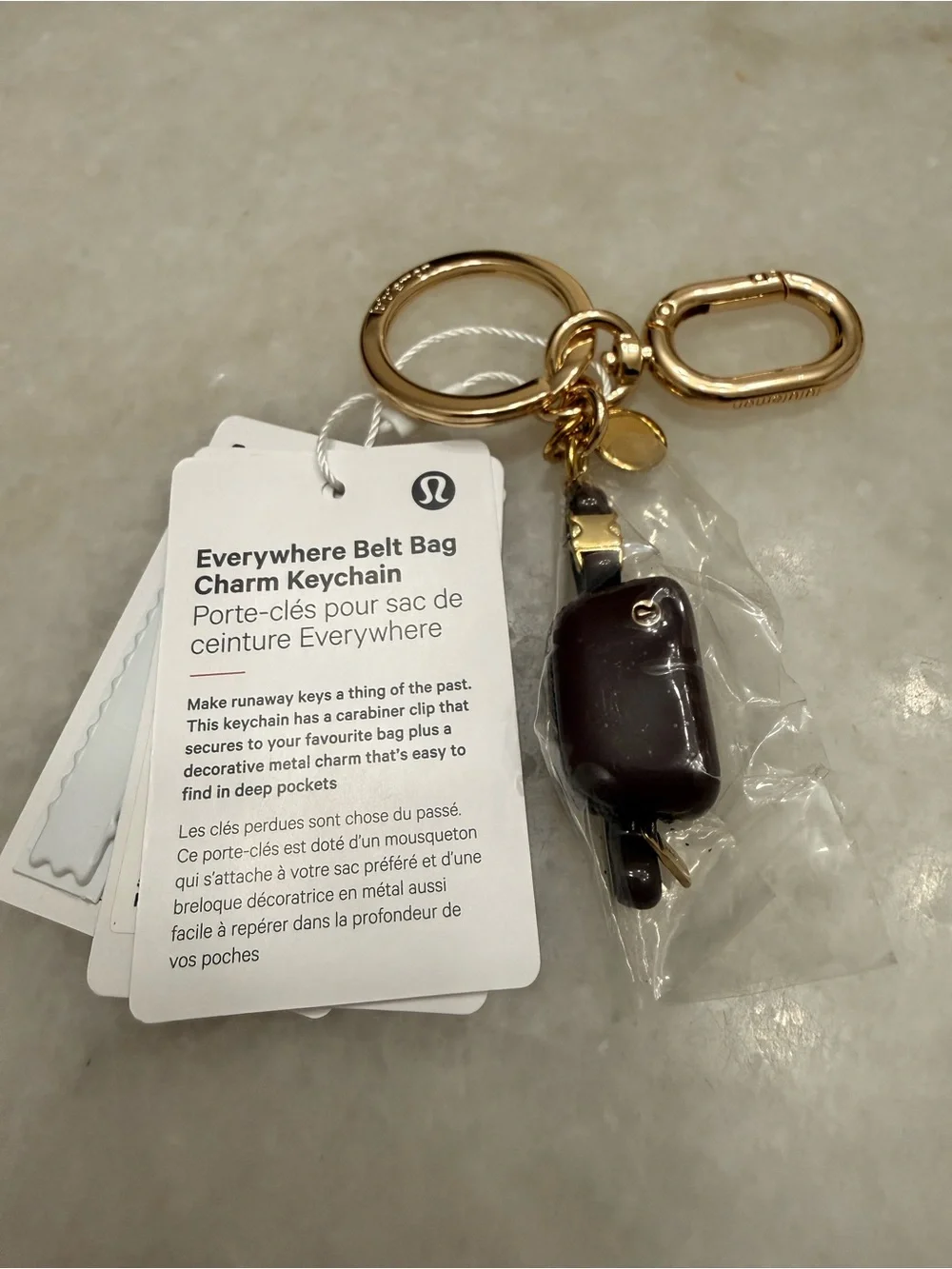 Lululemon Everywhere Belt Bag Charm Keychain NWT